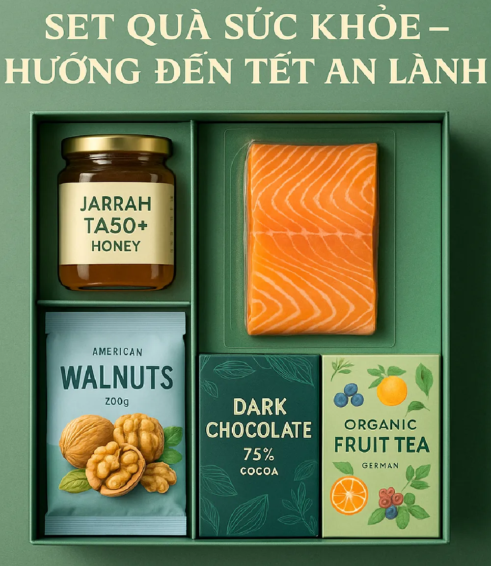 Đặt set quà tết ngoại nhập cao cấp tại 7F Garden