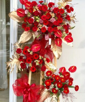 Hoa chúc mừng khai trương ngân hàng