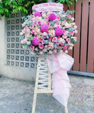 Đặt hoa khai trương cửa hàng đa dạng các mẫu lẵng, giỏ kệ hoa